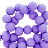 Acryl kralen mat rond 4mm Ultra violet purple